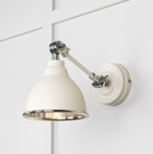 49715STE From the Anvil Smooth Nickel Brindley Wall Light in Teasel