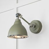 49715STU From the Anvil Smooth Nickel Brindley Wall Light in Tump