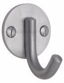 V1064-SC Heritage Brass Single Robe Hook Satin Chrome Finish