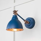 49717SU From the Anvil Hammered Copper Brindley Wall Light in Upstream
