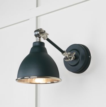 Click Here To Enlarge This Photo Of 49718SDI From the Anvil Hammered Nickel Brindley Wall Light in Dingle
