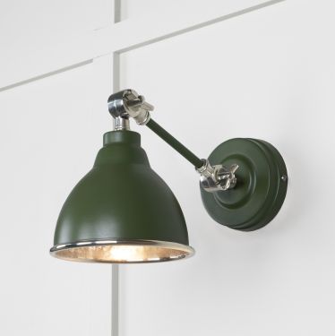 Click Here To Enlarge This Photo Of 49718SH From the Anvil Hammered Nickel Brindley Wall Light in Heath