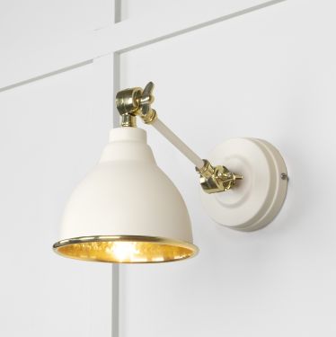 Click Here To Enlarge This Photo Of 49719STE From the Anvil Hammered Brass Brindley Wall Light in Teasel