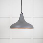 49720SBL From the Anvil Smooth Copper Frankley Pendant in Bluff