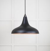 49720SEB From the Anvil Smooth Copper Frankley Pendant in Elan Black