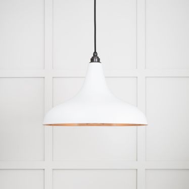 Click Here To Enlarge This Photo Of 49720SF From the Anvil Smooth Copper Frankley Pendant in Flock