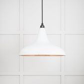 49720SF From the Anvil Smooth Copper Frankley Pendant in Flock