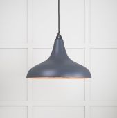 49720SSL From the Anvil Smooth Copper Frankley Pendant in Slate