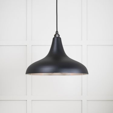Click Here To Enlarge This Photo Of 49721SEB From the Anvil Smooth Nickel Frankley Pendant in Elan Black