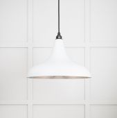 49721SF From the Anvil Smooth Nickel Frankley Pendant in Flock