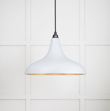 Click Here To Enlarge This Photo Of 49722SBI From the Anvil Smooth Brass Frankley Pendant in Birch