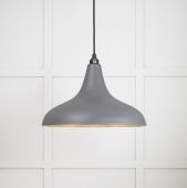 49722SBL From the Anvil Smooth Brass Frankley Pendant in Bluff