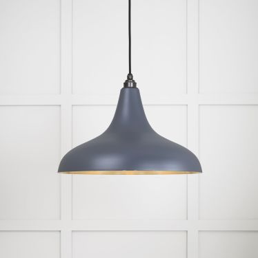 Click Here To Enlarge This Photo Of 49722SSL From the Anvil Smooth Brass Frankley Pendant in Slate