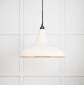 49722STE From the Anvil Smooth Brass Frankley Pendant in Teasel