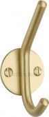 V1065-SB Heritage Brass Hat & Coat Hook Satin Brass Finish