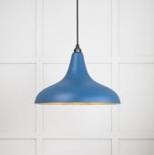 49722SU From the Anvil Smooth Brass Frankley Pendant in Upstream