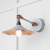 49723SBI From the Anvil Smooth Copper Flora Wall Light in Birch