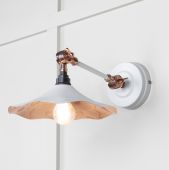 49723SF From the Anvil Smooth Copper Flora Wall Light in Flock