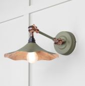 49723STU From the Anvil Smooth Copper Flora Wall Light in Tump