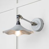 49724SBI From the Anvil Smooth Nickel Flora Wall Light in Birch