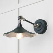 49724SDI From the Anvil Smooth Nickel Flora Wall Light in Dingle