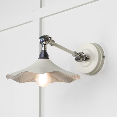 Click Here To Enlarge This Photo Of 49724STE From the Anvil Smooth Nickel Flora Wall Light in Teasel