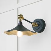 49725SDI From the Anvil Smooth Brass Flora Wall Light in Dingle