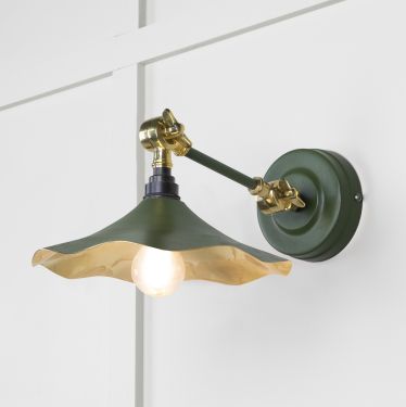 Click Here To Enlarge This Photo Of 49725SH From the Anvil Smooth Brass Flora Wall Light in Heath