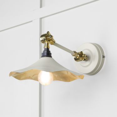 Click Here To Enlarge This Photo Of 49725STE From the Anvil Smooth Brass Flora Wall Light in Teasel