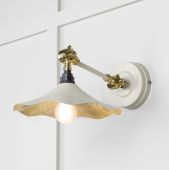 49725STE From the Anvil Smooth Brass Flora Wall Light in Teasel