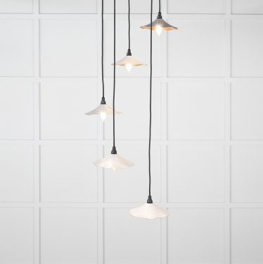 Click Here To Enlarge This Photo Of 49726SBI From the Anvil Smooth Copper Flora Cluster Pendant in Birch