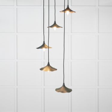 Click Here To Enlarge This Photo Of 49726SDI From the Anvil Smooth Copper Flora Cluster Pendant in Dingle
