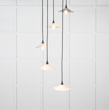 Click Here To Enlarge This Photo Of 49727STE From the Anvil Smooth Nickel Flora Cluster Pendant in Teasel