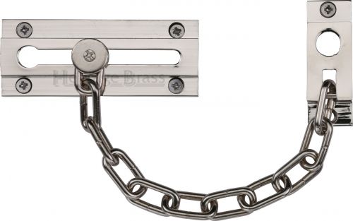 Click Here To Enlarge This Photo Of V1070-PNF Heritage Brass Door Chain Polished Nickel Finish