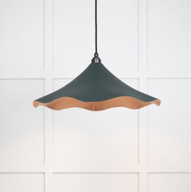 Click Here To Enlarge This Photo Of 49729SDI From the Anvil Smooth Copper Flora Pendant in Dingle