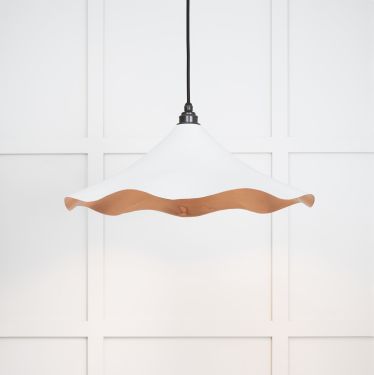 Click Here To Enlarge This Photo Of 49729SF From the Anvil Smooth Copper Flora Pendant in Flock