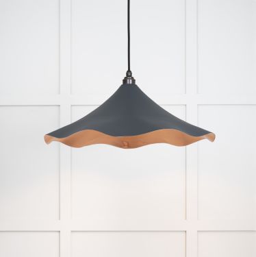 Click Here To Enlarge This Photo Of 49729SSO From the Anvil Smooth Copper Flora Pendant in Soot
