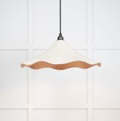49729STE From the Anvil Smooth Copper Flora Pendant in Teasel