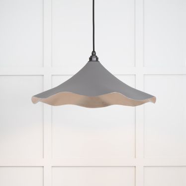 Click Here To Enlarge This Photo Of 49730SBL From the Anvil Smooth Nickel Flora Pendant in Bluff