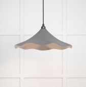 49730SBL From the Anvil Smooth Nickel Flora Pendant in Bluff