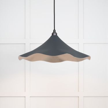 Click Here To Enlarge This Photo Of 49730SSO From the Anvil Smooth Nickel Flora Pendant in Soot