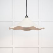 49730STE From the Anvil Smooth Nickel Flora Pendant in Teasel
