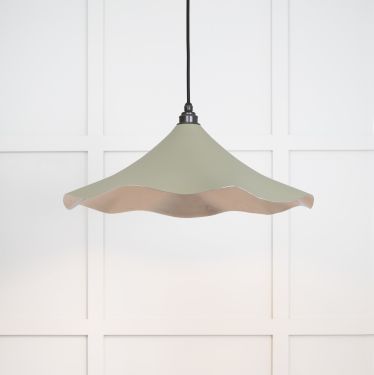 Click Here To Enlarge This Photo Of 49730STU From the Anvil Smooth Nickel Flora Pendant in Tump