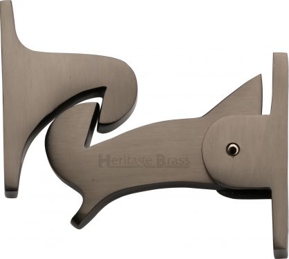 Click Here To Enlarge This Photo Of V1074-MB Heritage Brass Door Holder Gravity Design Matt Bronze Finish