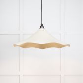 49731STE From the Anvil Smooth Brass Flora Pendant in Teasel