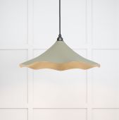 49731STU From the Anvil Smooth Brass Flora Pendant in Tump