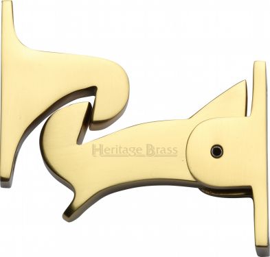 Click Here To Enlarge This Photo Of V1074-PB Heritage Brass Door Holder Gravity Design Polished Brass Finish