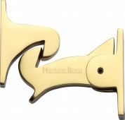 V1074-PB Heritage Brass Door Holder Gravity Design Polished Brass Finish