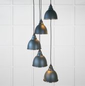 49737SDI From the Anvil Smooth Nickel Brindley Cluster Pendant in Dingle