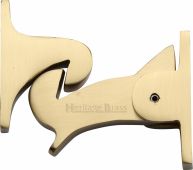 V1074-SB Heritage Brass Door Holder Gravity Design Satin Brass Finish